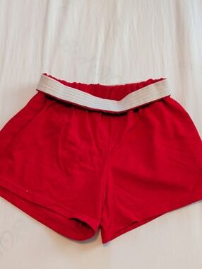 boxercraft Red Athletic Shorts with White Elastic Waistband